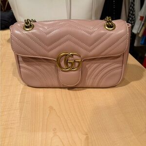 Never Used Pink-Nude Gucci Shoulder Bag